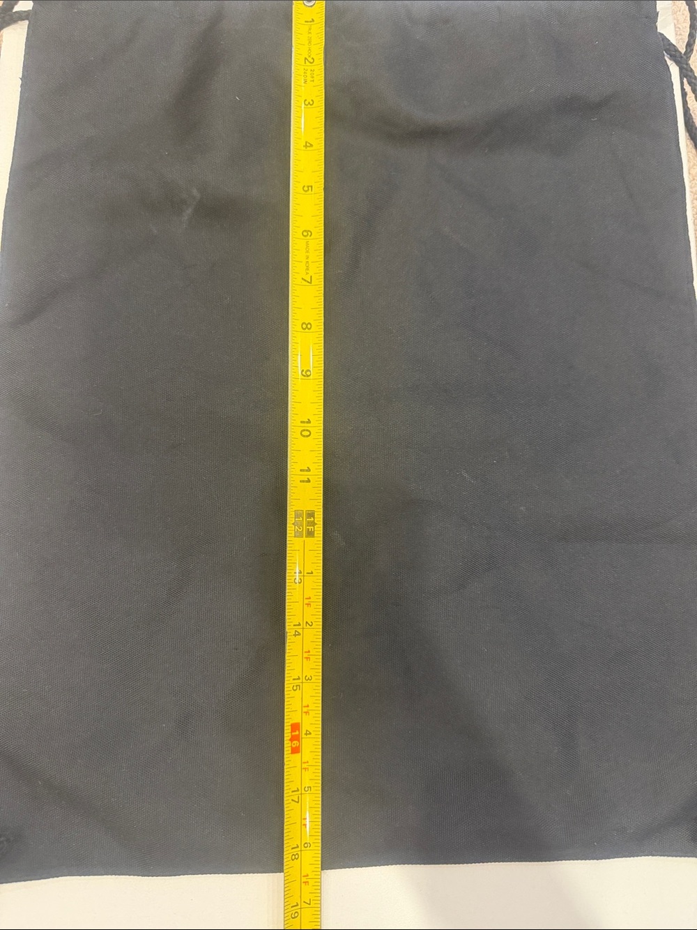 Black Drawstring Backpack - Picture 5 of 6